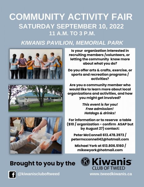 Kiwanis Community Activity Fair