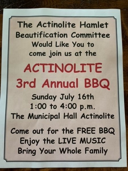 Actinolite 3rd Annual BBQ