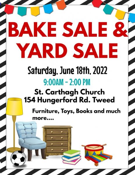 St. Carthagh Church Bake Sale & Yard Sale