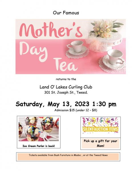 Land O'Lakes Curling Club - Mother's Day Tea