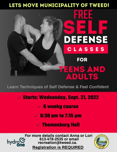 Lets Move Municipality of Tweed Self-Defence Classes