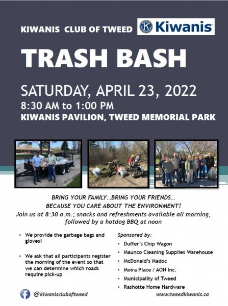 Kiwanis Trash Bash - Memorial Park/Pavilion