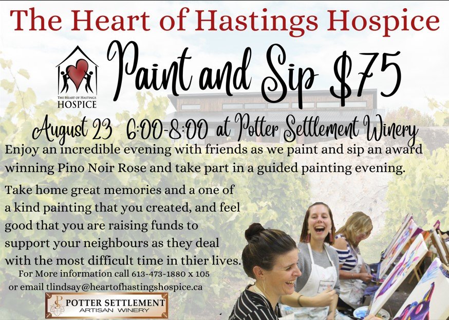 The Heart of Hastings Hospice Paint and Sip