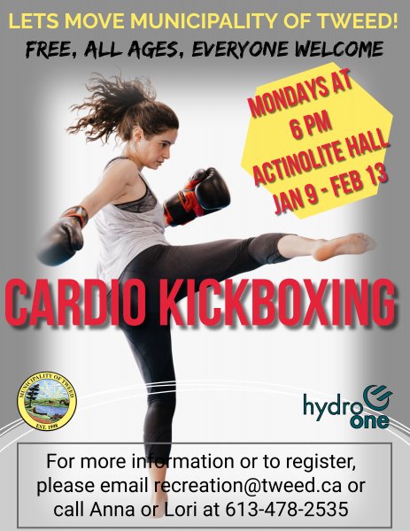 Lets Move Municipality of Tweed! - Cardio Kickboxing