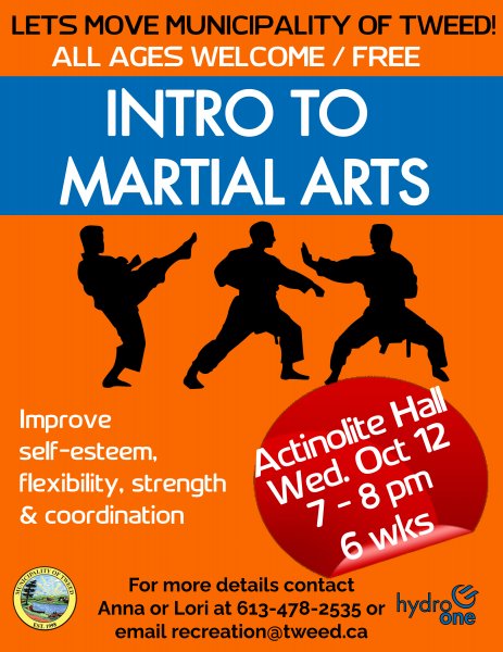 Lets Move Municipality of Tweed! - Intro to Martial Arts