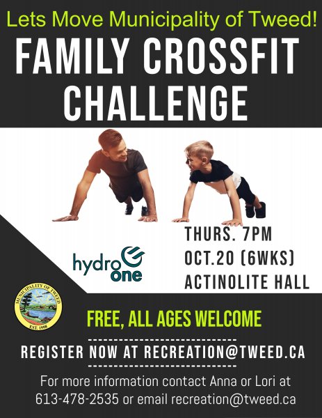 Lets Move Municipality of Tweed! - Family Cross Fit Challenge