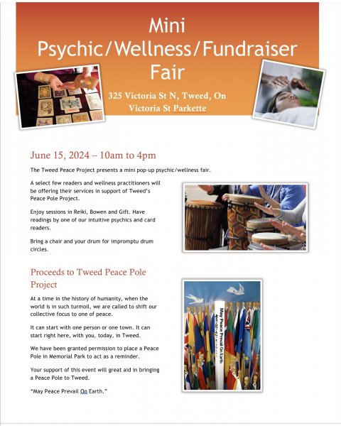 Mini Psychic/Wellness Fundraiser Fair