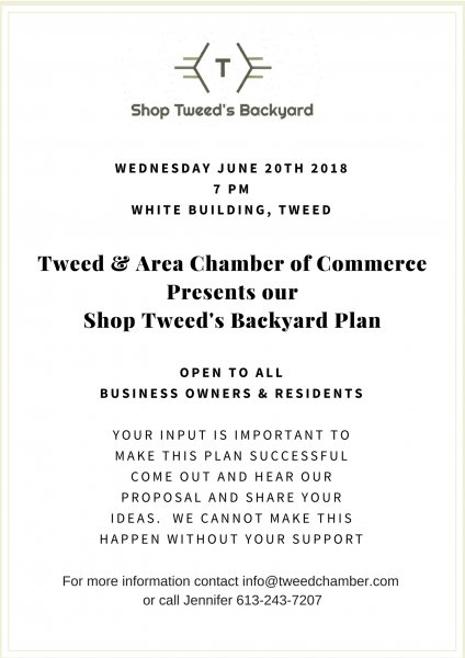 Shop Tweed's Backyard Information Session