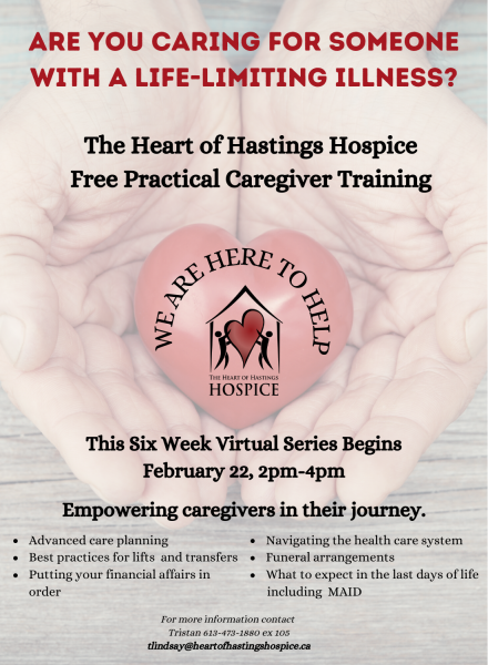 The Heart of Hastings Hospice Six Week Virtual Series - Empowering Caregivers in their journey