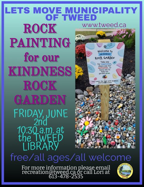 Lets Move Municipality of Tweed! - Rock Painting