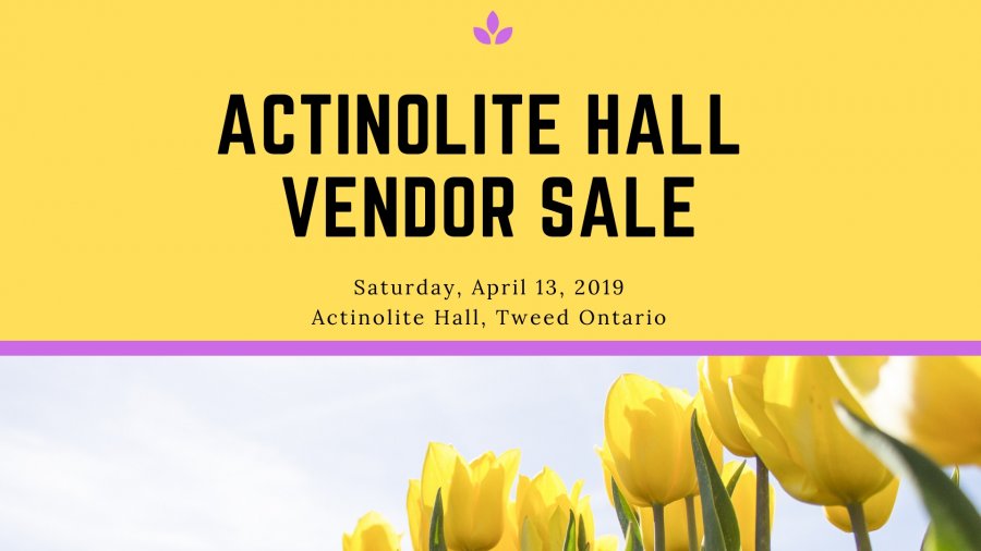 Easter Vendor Sale, Actinolite Hall