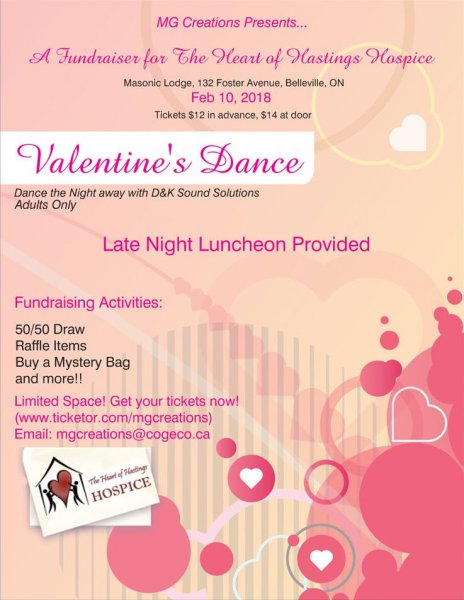 The Heart of Hastings Hospice Valentine's Dance Fundraiser