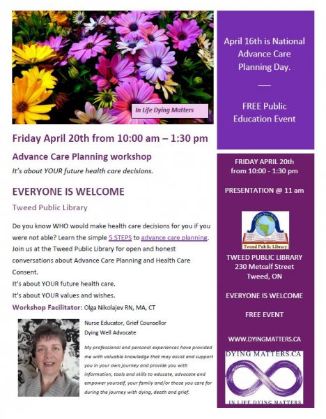 Advance Care Planning workshop