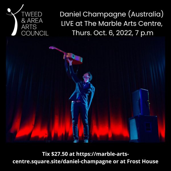 Daniel Champagne (Australia) LIVE at The Marble Arts Centre