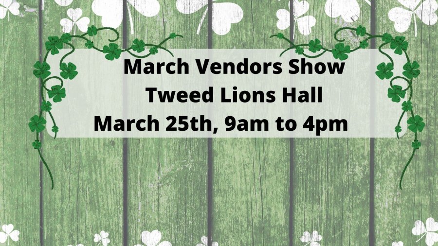 March Vendor Sale - Tweed Lions Hall