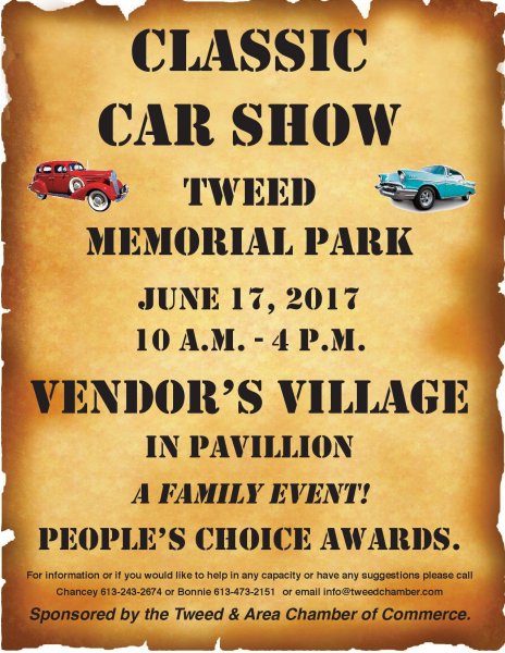 Tweed and Area Chamber of Commerce Classic Car Show